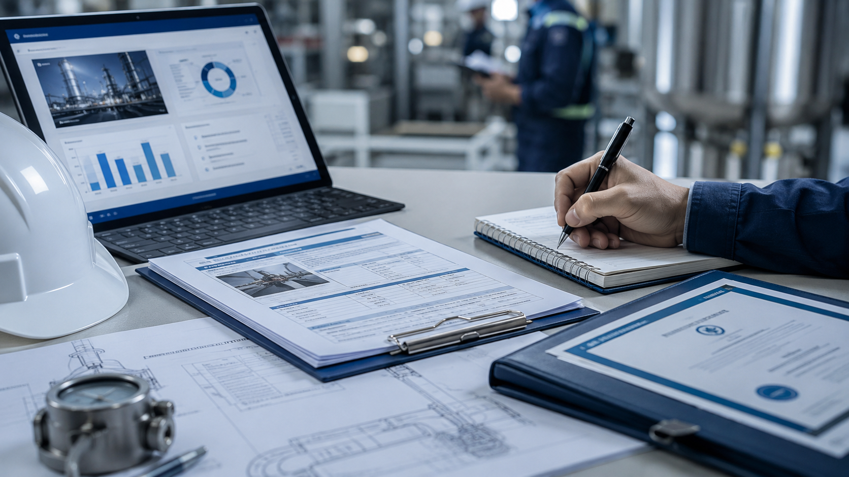 Inspection reports, documents and technical review workspace